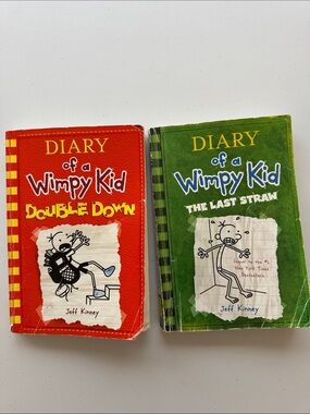 Diary of a Wimpy Kid Paperback Book Duo — Red & Green Covers